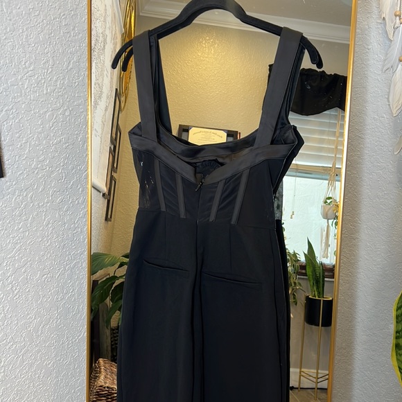HOUSE OF CB 'Mylene' Black Corset Jumpsuit NWOT - Picture 12 of 15